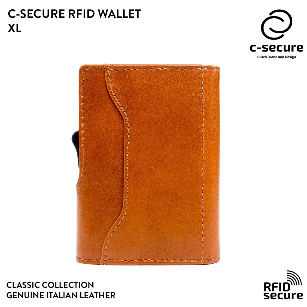 C-SECURE กระเป๋าใส่บัตร กระเป๋าสตางค์ (RFID Protection) ขนาด XL รุ่น ...