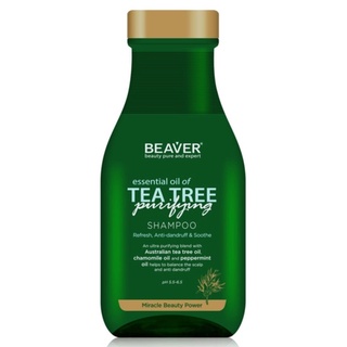 Beaver Tea Tree Purifying Shampoo 350ml แชมพูสระผม