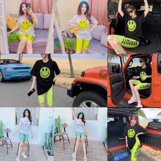 Set2ชิ้น nเสื้อยืด+กางเกง เลกกิ้ง ผ้ายืด