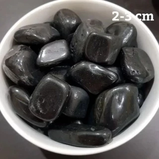 หินดำเงา คัดพิเศษ ขนาด 1ถุงใหญ่ (5 กิโลกรัม) หินนำเข้า