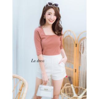 WOW😍ถูกสุดๆ🎉L01 La​ dress​🌈เสื้อคอเหลี่ยมแขนสามส่วน❤️