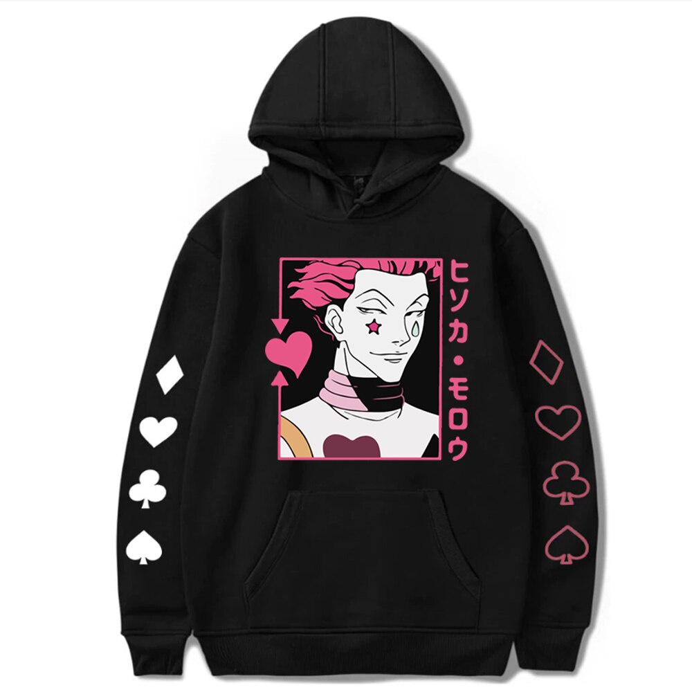2022 Hunter x Hunter Hisoka Hoodies ผู้ชายผู้หญิงเสื้อ Hooded Harajuku Hoodie Hisoka ชายหญิงสบายๆยอด