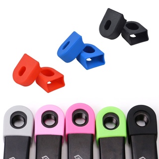 2pcs Silicone Bicycle Crank Arm Cover Crank Protectors Road Bike Crank Boot Protectors Protective Case