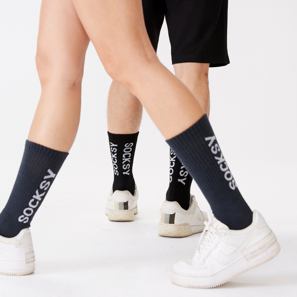 Socksy ถุงเท้ายาวลาย Street รุ่น KL (แพ็คสุดคุ้ม 12 คู่)