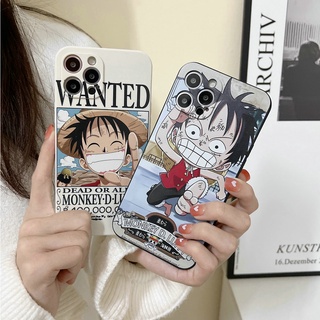 เคส Redmi 9A 9C 9T 8A Note 11S 10S 9S 11 10 9 8 7 5 Xiaomi Mi 11T POCO F3 M4 M3 Pro 4G 5G 11 Lite Cartoon Cute One Piece Luffy TPU Soft Phone Case Black Side Print Full Back Cover MDX 12