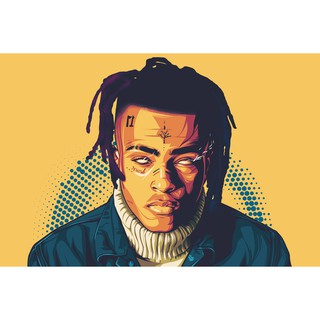 โปสเตอร์ XXXTentacion เอกซ์เอกซ์เอกซ์เทนทาชั่น Poster แร็ปเปอร์ Rapper Hiphop ฮิปฮอป โปสเตอร์ รูปภาพ ตกแต่งผนัง Music