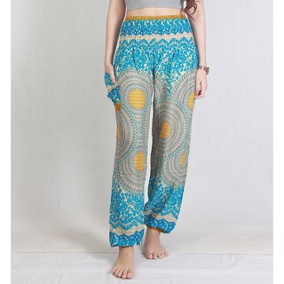 กางเกงช้าง กางเกงโยคะ กางเกงกระโปรง Thai  Elephant pants Palazzo pants Yoga Pants THE32
