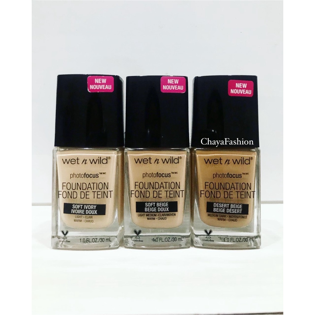 *SALE* Wet N Wild เว็ท เอ็น ไวลด์ โฟโต้ โฟกัส ฟาวเดชั่น 30มล. *รองพื้นเนื้อลิควิด* รายละเอียดด้านใน*