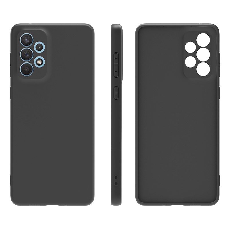 HP Samsung A73 5G Case Softcase PREMIUM BLACK MATTE CAMERA PROTECTION Case เคสโทรศัพท์ Samsung A73 5