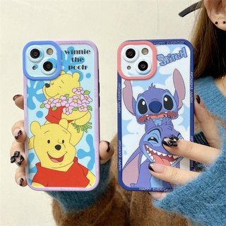 เคสไอโฟน] กันฝุ่นกันกระแทก Stitch Poon Bear น่ารัก การ์ตูน Apple11 12 13Pro เคสมือถือ TPU นุ่มนิ่ม iPhone XR XSMax 7/8plus