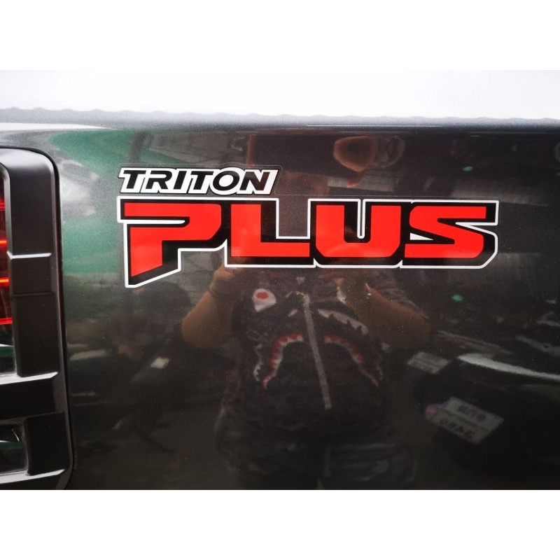 สติ๊กเกอร์ Triton Plus ติดข้างรถ ซ้าย ขวา Sticker Triton Plus ไททันพลัส