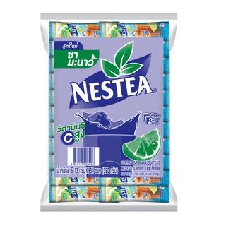 เนสที ชามะนาว ปรุงสำเร็จชนิดผง ซอง 13 กรัม x 30 ซอง วิตามินซีสูง  Nestea Lemon Tea Powder