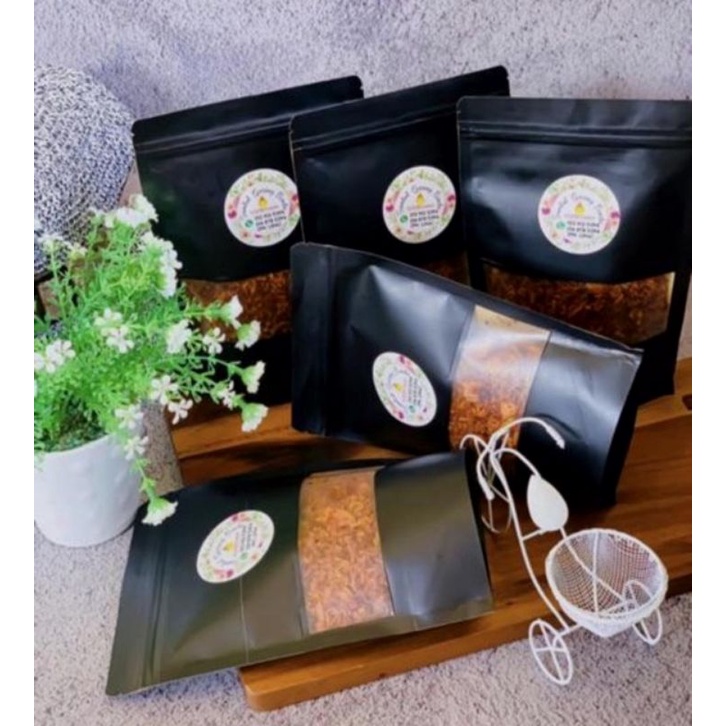 PACK (67 ชิ้น) ZIP LOCK BAG MATTE BLACK WITH WINDOW ไซส์ XL