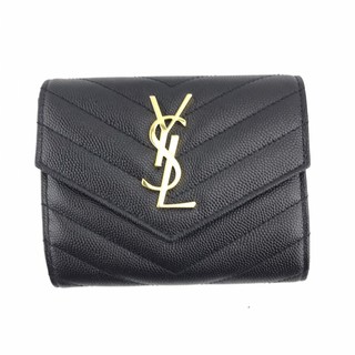 YSL TRIFOLD BLACK-GOLD