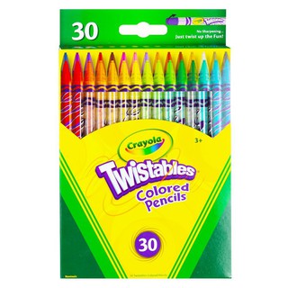 งานศิลปะ สีไม้หมุนได้ ไม่ต้องเหลา CRAYOLA 30 สี อุปกรณ์เครื่องเขียน ของใช้ภายในบ้าน TWISTABLES COLORED PENCILS CRAYOLA 3