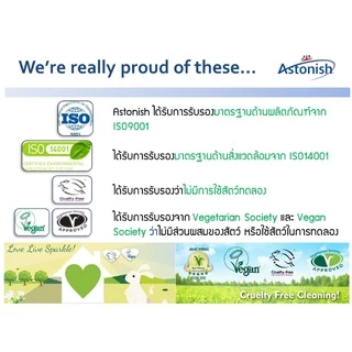 Astonish Bathroom Cleaner สเปรย์น้ำยาล้างห้องน้ำ คราบน้ำบนกระจก คราบตะกรัน ก็อกน้ำ ขนาด 750 มล x 3