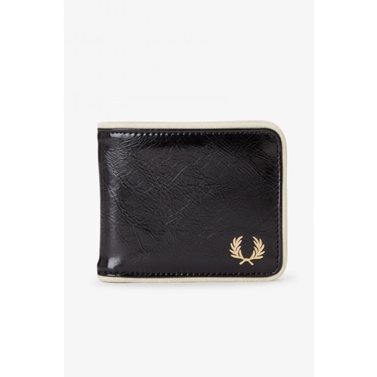 Fred Perry classic billfold wallet กระเป๋าสตางค์มือสอง ของแท้จากช้อปไทยพร้อมถุงผ้า