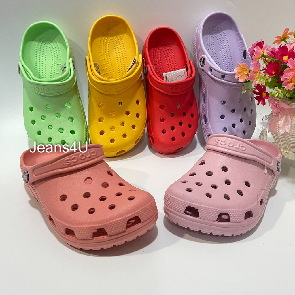 รองเท้าแตะแบบสวม คลาสสิก ใหม่ สีสวยสดใส เบามาก ใส่สบาย ไซส์ผู้หญิง ไซส์ 36----40 ราคาถูกใจ