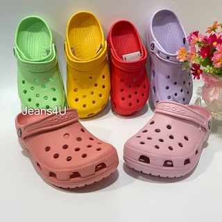 รองเท้าแตะแบบสวม Crocs Classic clog ใหม่ สีสวยสดใส เบามาก ใส่สบาย ไซส์ผู้หญิง ไซส์ 36----40 ราคาถูกใจ