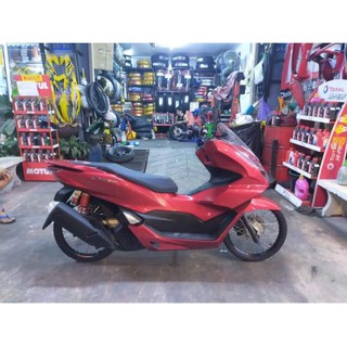 ชิวหน้า PCX160สีใสสีดำ