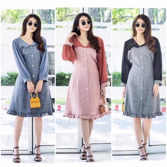 JJ shop เดรสสาวอวบ สวยมาก