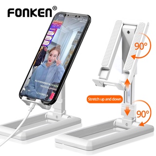 FONKEN ที่วางโทรศัพท์แบบพับได้สำหรับ Android Samsung ขายึดโต๊ะแบบปรับได้