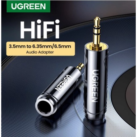 UGREEN 3.5mm to 6.5mm 6.35mm 1/4 Adapter Gold Plated Pure Copper 6.5mm Male to AUX Female to Jack Mono Adapter Audio