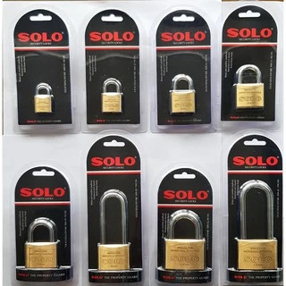 SOLO แม่กุญแจสปริง84-40 และ 84-50 มม. กุญแจดับเบิ้ลบิลสเตอร์แฟ๊ค หูสั้นและยาวของแท้ 100% ออกใบกำกับภาษีได้