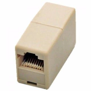 Di shop Jack Conector RJ 45 ตัวต่อความยาวสายlan (F/F) ตัวต่อกลางสายแลน เมีย/เมีย