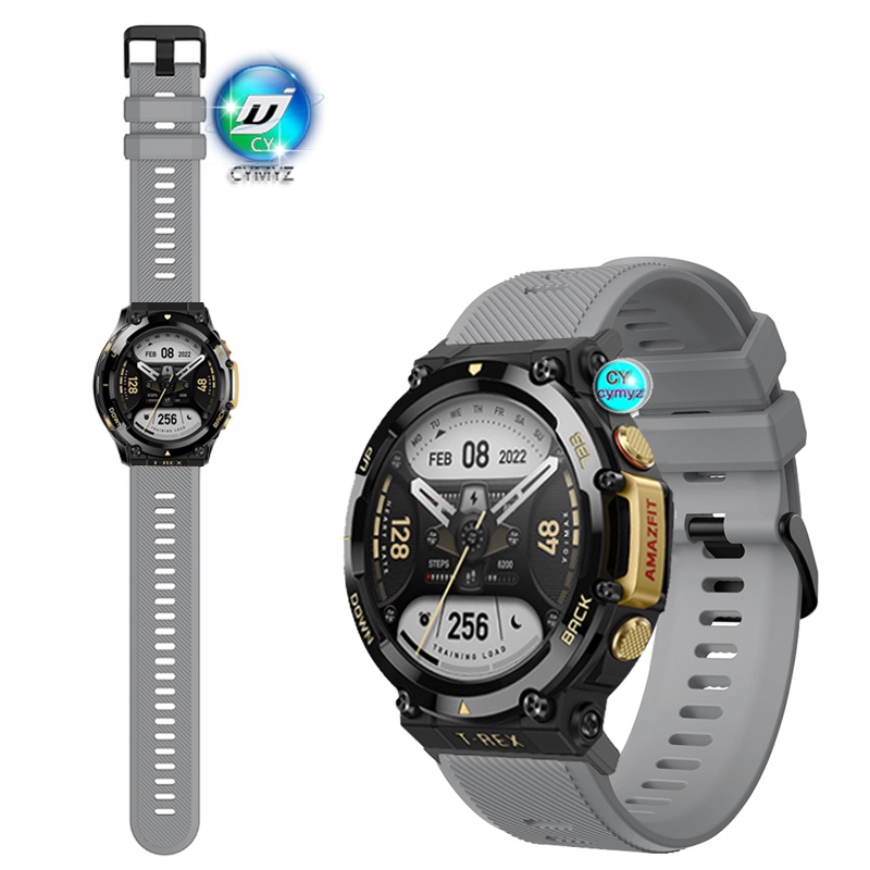for amazfit t rex 2 สาย สายนาฬิกาสายซิลิโคน สายสำรอง huami amazfit t - rex 2 สายรัด สายรัดข้อมือกีฬา