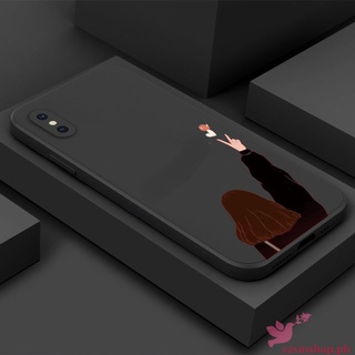 เคส OPPO Reno 2 3 4 5 เคสโทรศัพท์ ซิลิโคน TPU นิ่ม เรียบง่าย เท่ เด็กผู้หญิง ขอบตรง เคสป้องกัน