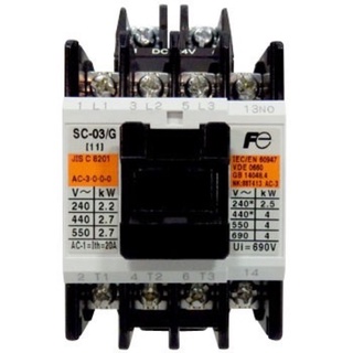 SC-03/G DC24V 1NO (20A/AC1) แมกเนติก Fuji ของใหม่ ของแท้