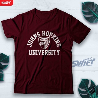 [S-5XL]เสื้อยืด พิมพ์ลาย Johns Hopkins University DISTRO