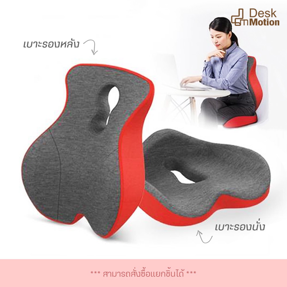 Health Day หมอนรองหลัง หมอนรองก้น หมอน เบาะรองนั่ง เบาะรองก้น เบาะเพื่อสุขภาพ นั่งสบาย เข้ากับสรีระ ระบายอากาศได้ดี