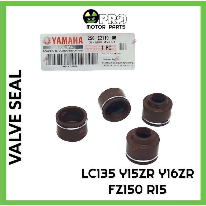 1PC YAMAHA LC135 Y15ZR FZ150 Y16ZR R15 วาล์วซีลวาล์ว STEM 2S6-E2119-00