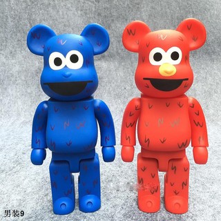 ของเล่นฟิกเกอร์ 400 % bearbrick Sesame Street x Elmo（ขายล่วงหน้า）