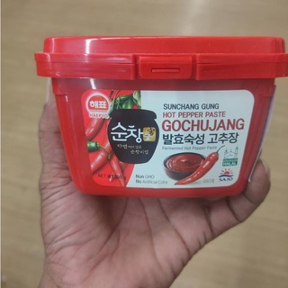 ฮอท เพพเพอร์ เพสท์ โคชูจัง 500กรัม (ซอสพริกเกาหลี (ตราชาใจ เฮพโย) Hot Pepper Paste Gochujang (Sajo Haepyo Brand) Hot Pep