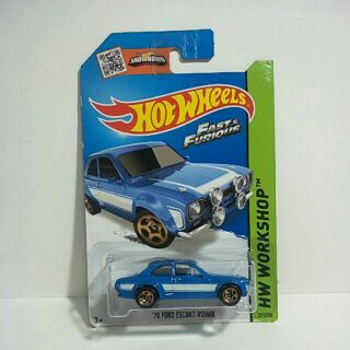 รถเหล็ก Hot wheels 70 FORD ESCORT RS1600 #lb001