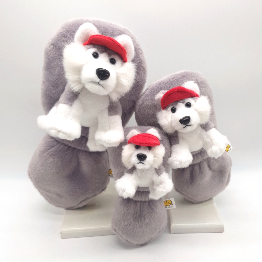 [WICO&GOLF]Golf Club Cover Set 3pcs Husky/Husky in red hat golf club