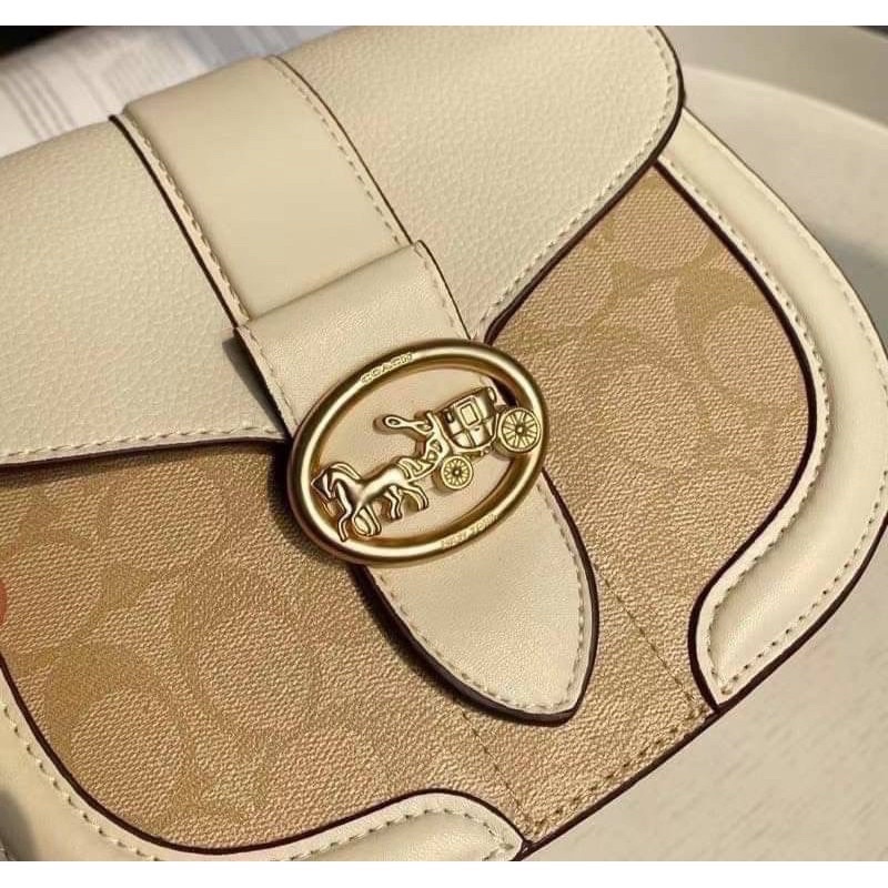 coach georgie saddle bag