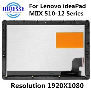 Original FOR LENOVO MIIX 510-12IKB 12-ISK 80XE for miix 510-12 LCD LED Display Touch Screen Digitizer Assembly Replaceme