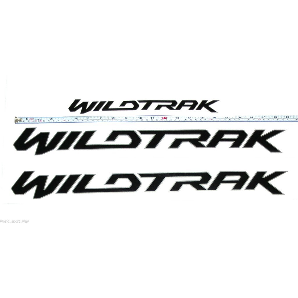 (1ชุด) ตามภาพ สติ๊กเกอร์ WILDTRAK สีดำ ติดข้าง และท้ายรถ ฟอร์ด เรนเจอร์ ทุกรุ่น FORD RANGER PX T6 2012-2019