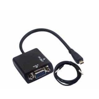 ส่งจากไทย micro hdmi to vga พร้อมส่ง สาย Micro HDMI to VGA