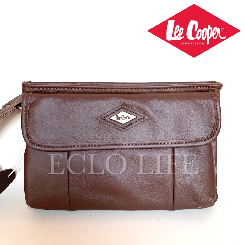 Lee Cooper กระเป๋าคลัทช์หนัง [YLS057-G2-1159B-BR I YLS057-G1-1159B-BR I YLS057-G3-159B-BR]
