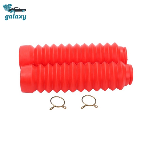 2Pcs Motorcycle Front Fork Cover Gaiters Gators Boot Shock Protector ...