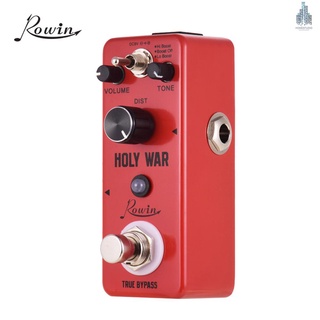 [In Stock] Rowin Holy War อะนาล็อกโลหะผสมเอฟเฟคกีตาร์ 3 โหมด Working Mode True Bypass