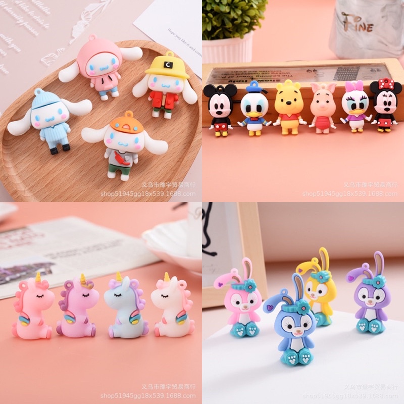 พร้อมส่ง จิ๊บบิท Jibbitz shoes Charm 3D ลายการ์ตูนน่ารัก ตัวติดรองเท้ามีรูทุกชนิด