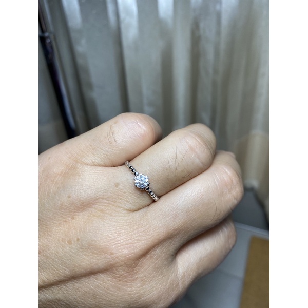 แหวนทองคำขาวแท้ 9K เพชรชวารอฟสกี้น้ำ100 (สวย+เหมือนแท้จนแยกไม่ออก) พร้อมใบรับประกันสินค้า แหวนเพชร แหวนทอง