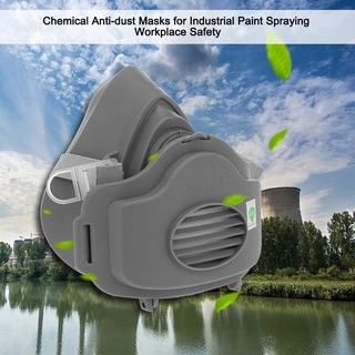 หน้ากากกันสารเคมี 3200 หน้ากากพร้อมแผ่นกรองฝุ่น ระดับ N95 มีแผ่นกรองฝุ่น กรองกลิ่น PM 2.5 หน้ากากป้องกันสารเคมี