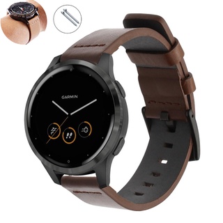 สายนาฬิกาข้อมือ สายหนัง ขนาด 18-24 มม. แบบปลดเร็ว สําหรับ Garmin Vivoactive 4 4S Vivomove 3 3S HR Venu Luxe